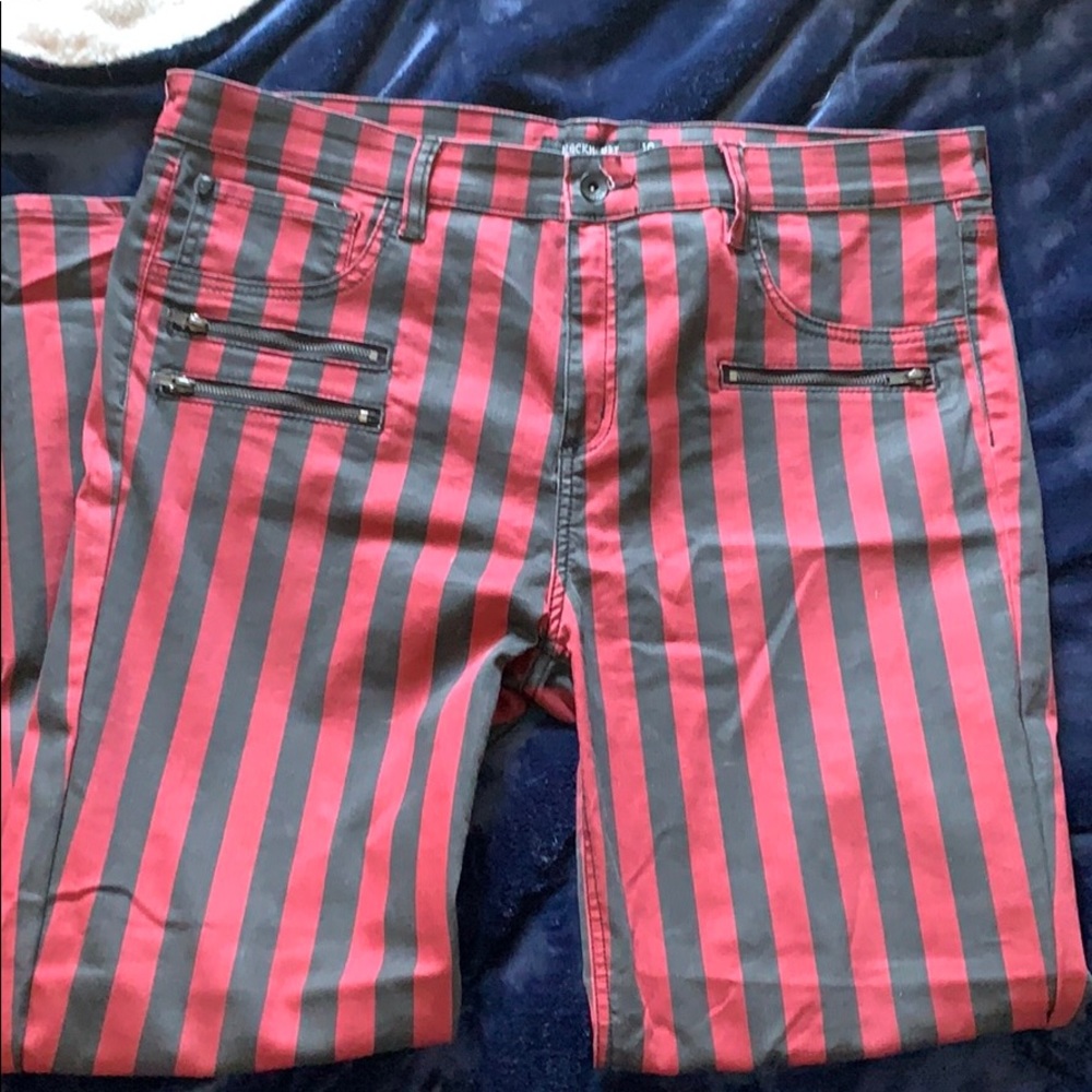 Blackheart stingerette striped jeans plus size 19